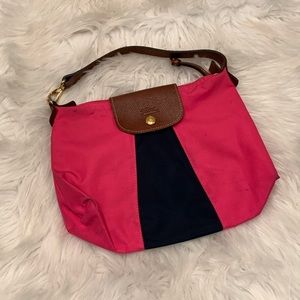 🐎Longchamp pink and navy bag🐎